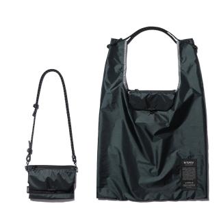 【bitplay】Foldable 2-Way Bag 超輕量翻轉口袋包-棕櫚綠(購物袋 媽媽包 環保 手機包 多功能 側背包)