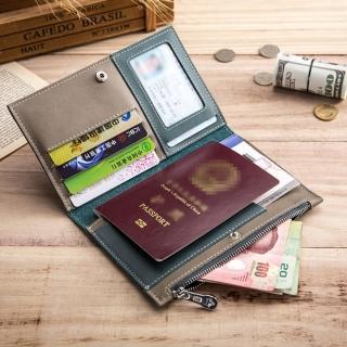 【希賽德】真皮牛皮護照收納包 旅行護照包 皮革護照套 護照長夾 證件包 護照夾 護照收納 證件夾(證件套)