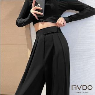【NVDO】春季預購 魔術腰頭寬鬆修身哈倫褲(M-2XL/西裝褲/F122)