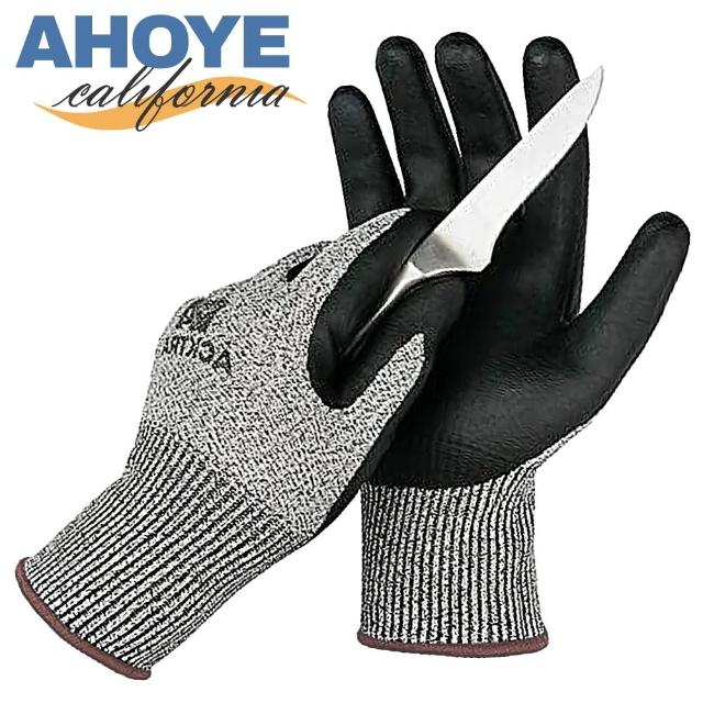 【AHOYE】工程五級防割手套 可螢幕觸控(防護手套 止滑手套 安全手套)