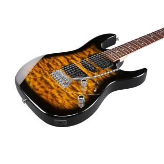 【IBANEZ】GRX70QASB 小搖座電吉他 全套豪華組(原廠公司貨 商品皆有保固一年)