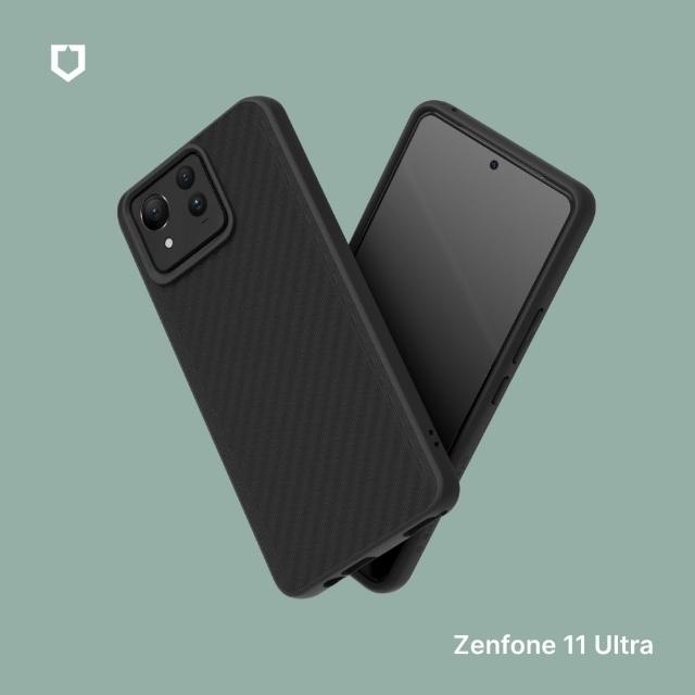 【RHINOSHIELD 犀牛盾】ASUS Zenfone 11 Ultra SolidSuit 碳纖維紋路防摔背蓋手機保護殼