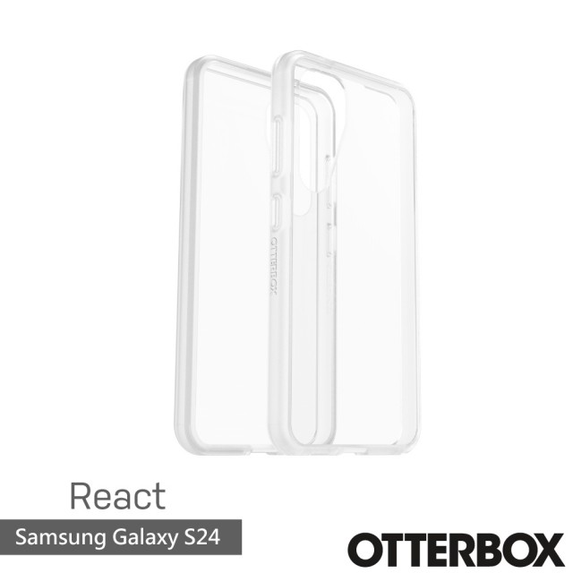 【OtterBox】Samsung Galaxy S24 6.2吋 React 輕透防摔殼(透明)