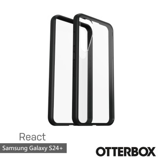 【OtterBox】Samsung Galaxy S24+ 6.7吋 React 輕透防摔殼(黑透)