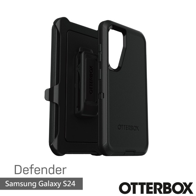 【OtterBox】Samsung Galaxy S24 6.2吋 Defender 防禦者系列保護殼(黑)