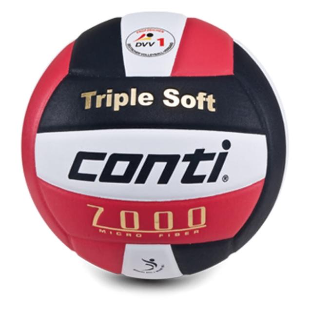 【Conti】原廠貨 5號球 日本超細纖維結構專利排球/比賽用球 紅黑白(V7000-5-WBKR)