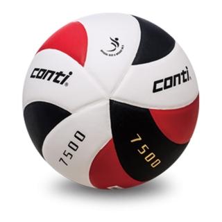 【Conti】原廠貨 5號球 日本頂級超細纖維貼布排球 紅黑白(V7500-5-WBKR)