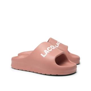 【LACOSTE】SERVE SLIDE 女鞋 厚底防水拖鞋 粉紅 外出拖鞋 室內拖鞋(47CFA0020_F50 24ss)