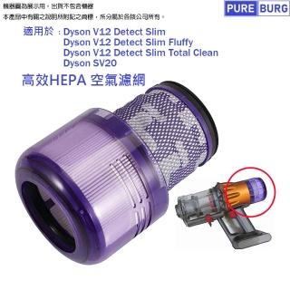【PUREBURG】適用Dyson戴森V12 Detect Slim Fluffy Total Clean SV20吸塵器 副廠空氣HEPA濾網