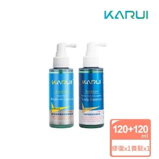 【Karui 卡洛伊】養髮+修復 雙精華液120ml