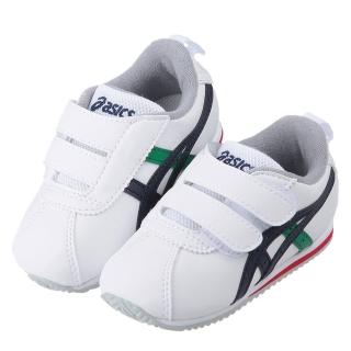 【布布童鞋】asics亞瑟士COTLA經典藍白綠色寶寶機能學步鞋(J4B382M)