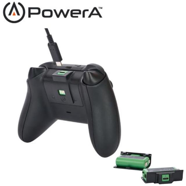 【PowerA】XBOX 官方授權遊戲手把電池X2與充電套件(USB-C)