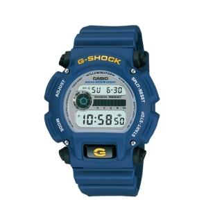 【CASIO 卡西歐】G-SHOCK DW-9052 耐衝擊 防震 運動腕錶 43mm(閃光警報/鬧鐘計時)