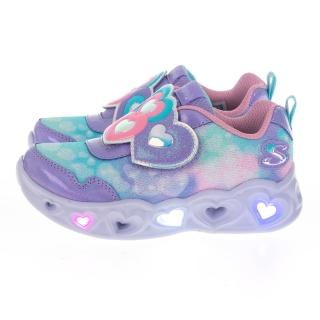 【SKECHERS】女嬰童系列燈鞋 HEART LIGHTS(302693NLVLP)