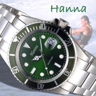 【HANNA】漢娜腕錶 重返榮耀綠水鬼造型系列大錶徑男錶/6933-2115-02(保固二年)