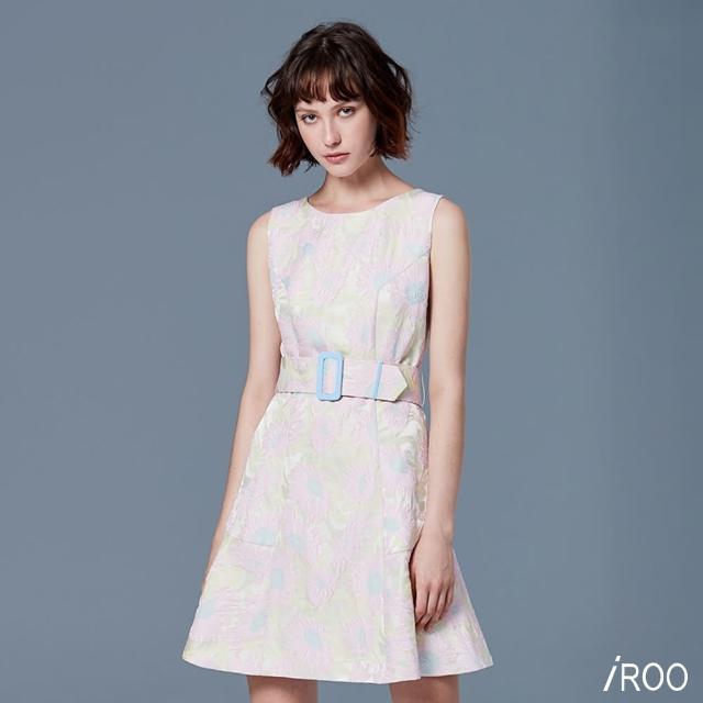 【iROO】花卉華麗造型洋裝