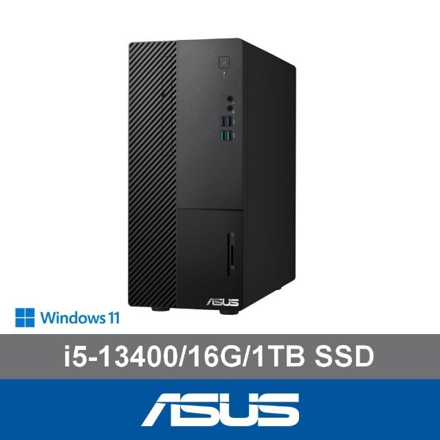 【ASUS 華碩】i5 十核電腦(i5-13400/16G/1TB SSD/W11/H-S500ME-513400016W)