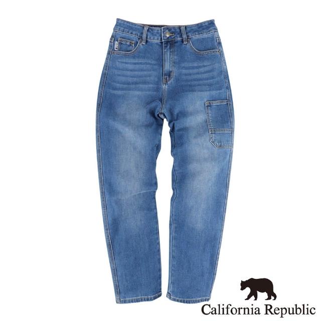 【California Republic】CALIFORNIA側口袋設計藍灰色牛仔褲(男版)