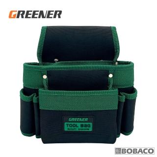 【GREENER】十合一釘子工具包 BGR-I 送黑色腰帶(可放電鑽/電工/木工/工具袋/工作包/工具包/工具收納)