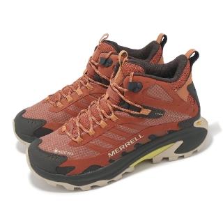 【MERRELL】戶外鞋 Moab Speed 2 Mid GTX 男鞋 棕 黑 防水 高筒 黃金大底 郊山 登山鞋(ML037507)