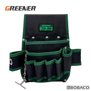 【GREENER】十合一多功能工具腰包 BGR-E 送黑色腰帶(可放電鑽/電工/木工/工具袋/腰間收納袋/工作包)