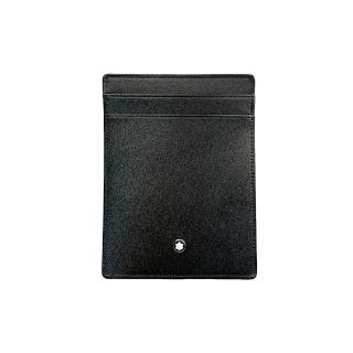 【MONTBLANC 萬寶龍】大師傑作（大班）系列4卡式卡夾附證件夾 黑色(130070 BK)