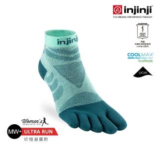 【Injinji】女 Ultra Run終極系列五趾短襪[冰川]WAA6946(避震緩衝 短襪 馬拉松 全馬 超馬 機能襪 女襪)
