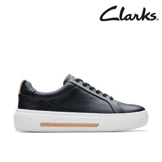 【Clarks】女鞋 Hollyhock Walk 低調百搭圓頭厚底輕量板鞋 休閒鞋 增高鞋(CLF76307C)