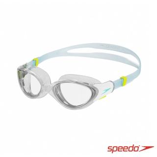 【SPEEDO】女性 運動泳鏡 Biofuse2.0(白/藍)