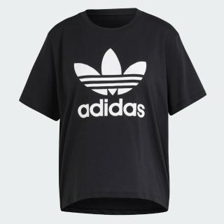 【adidas 愛迪達】ADICOLOR 短袖上衣(IU2422 女款運動上衣 ORIGINALS 黑)