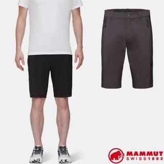 【Mammut 長毛象】男 Hiking Shorts Men 輕量健行短褲/休閒褲/登山健行(1023-00121-00150 幻影黑)