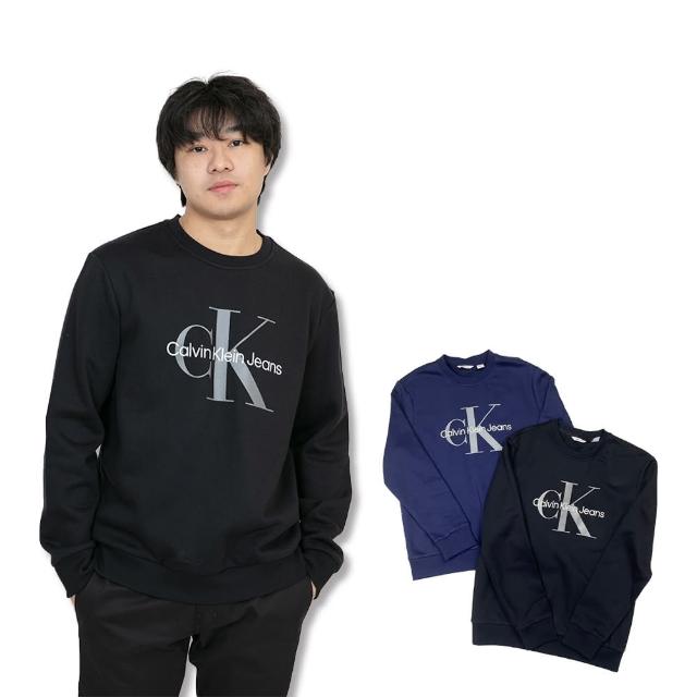 【Calvin Klein 凱文克萊】Calvin Klein 大學T 現貨 刷毛 長袖 CK 上衣(大學T 刷毛款)