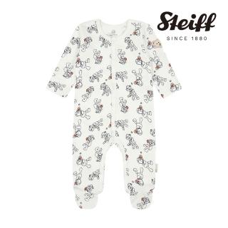 【STEIFF】熊頭童裝 熊熊棒球包腳長袖連身衣(連身衣)