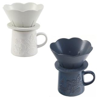 【日本 YUKURI】陶瓷咖啡濾杯附馬克杯(日本岐阜縣美濃燒)