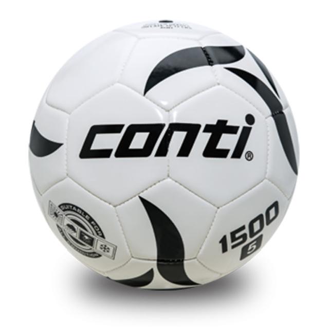 【Conti】原廠貨 5號足球 PVC車縫足球/競賽/訓練/休閒 白(S1500-5-W)