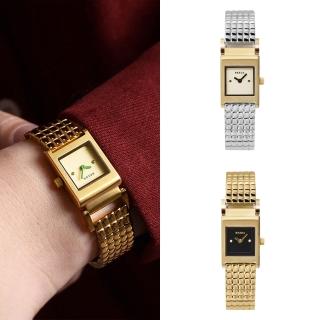 【BREDA】REVEL系列設計 方形錶殼 不鏽鋼錶帶 女錶 手錶 母親節(共3款)