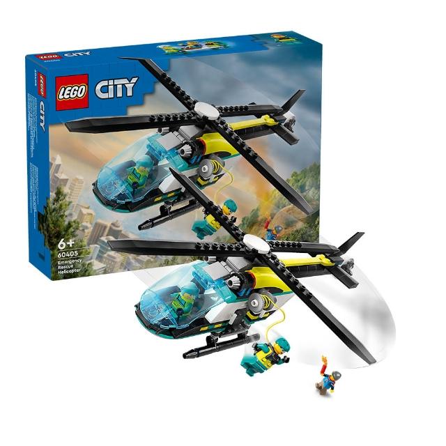 LEGO 樂高】城市系列60405 緊急救援直升機(玩具飛機交通工具) - momo 