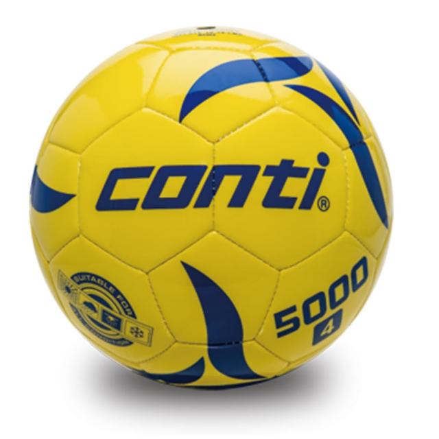 【Conti】原廠貨 4號足球  鏡面抗刮頂級TPU車縫足球 黃(S5000-5-Y)