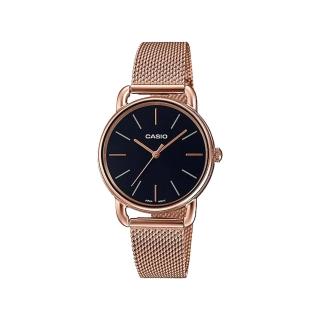 【CASIO 卡西歐】LTP-E412MPG-1A 精緻時尚 玫瑰金 輕巧 不鏽鋼腕錶 女錶 36.5mm(米蘭錶帶)