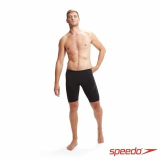 【SPEEDO】男 運動及膝泳褲 HyperBoom PLMT(黑/炭灰)