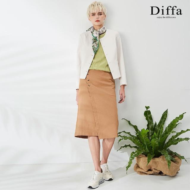 【Diffa】美型剪裁設計長裙-女