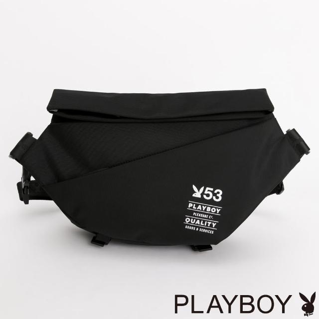 【PLAYBOY】大斜背包 Pioneer系列(黑色)