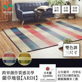【IKEHIKO】復古配色 191×191cm 藺草地毯 ARDI 純粹清新層次質感