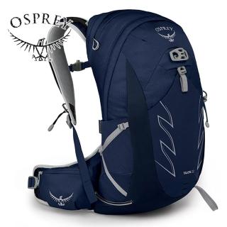 【Osprey】Talon 22 輕量化登山背包 男款 陶瓷藍(單車背包 旅行背包 輕量後背包 快速移動登山健行背包)