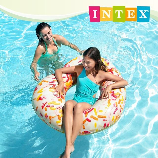 【INTEX】心型糖果DONUT HRART TUBE游泳圈104cm 適用9歲+(56253)