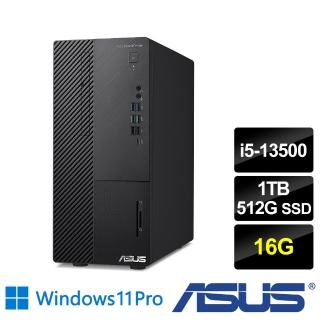 【ASUS 華碩】i5十四核商用電腦(M700ME/i5-13500/16G/1TB HDD+512G SSD/W11P)