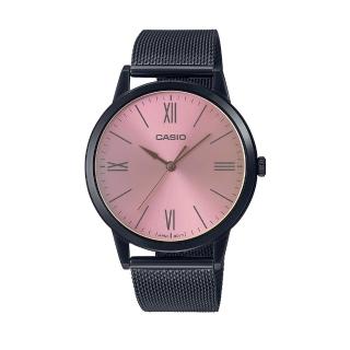 【CASIO 卡西歐】MTP-E600MB 流線 精緻時尚 網格帶 腕錶 手錶 41mm(復古金屬流光)
