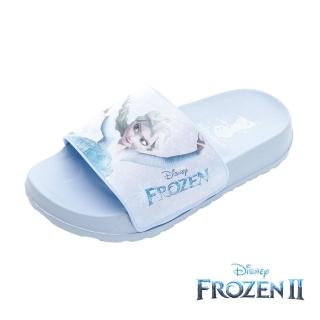 【Disney 迪士尼】冰雪奇緣2 童鞋 EVA拖鞋/輕量 舒適 好穿 台灣製 藍(FOKS41506)
