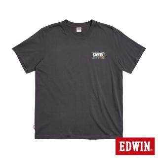 【EDWIN】男裝 復古光譜印花短袖T恤(暗灰色)