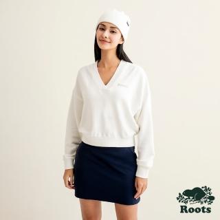 【Roots】Roots 女裝- SPARKLE V領上衣(白色)